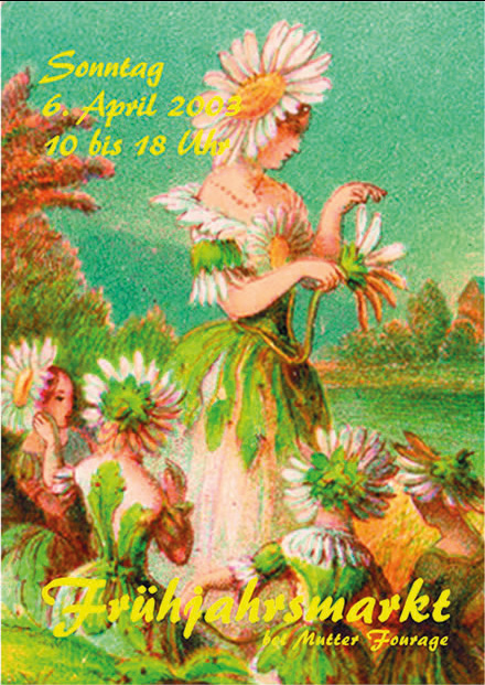Postkarte Hofcafé Frühjahrsmarkt 2003