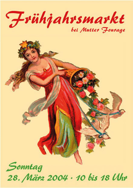 Postkarte Hofcafé Frühjahrsmarkt 2004