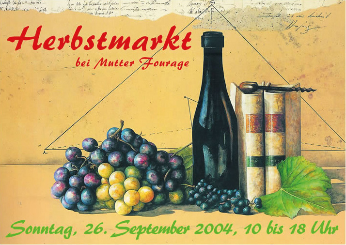 Postkarte Hofcafé Herbstmarkt 2004