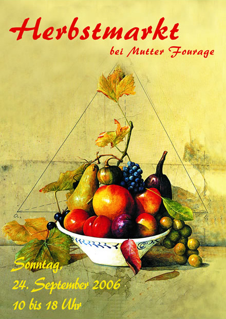 Postkarte Hofcafé Herbstmarkt 2006