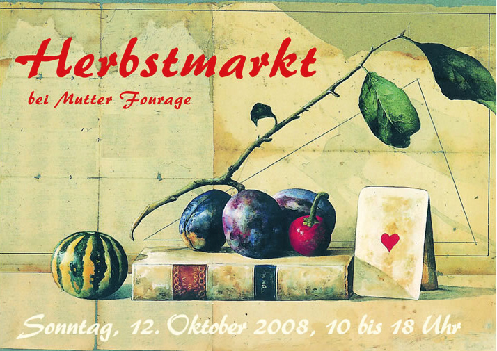 Postkarte Hofcafé Herbstmarkt 2008