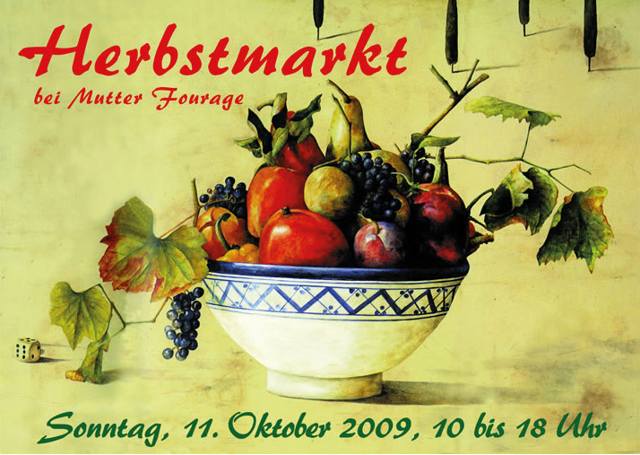 Postkarte Hofcafé Herbstmarkt 2009