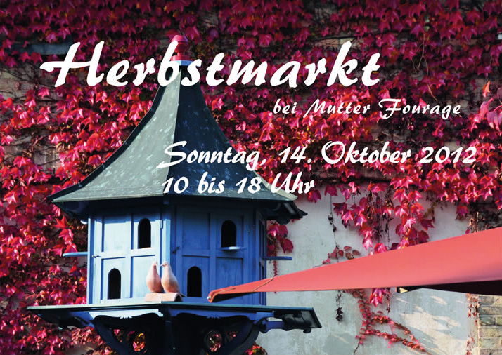 Postkarte Hofcafé Herbstmarkt 2012
